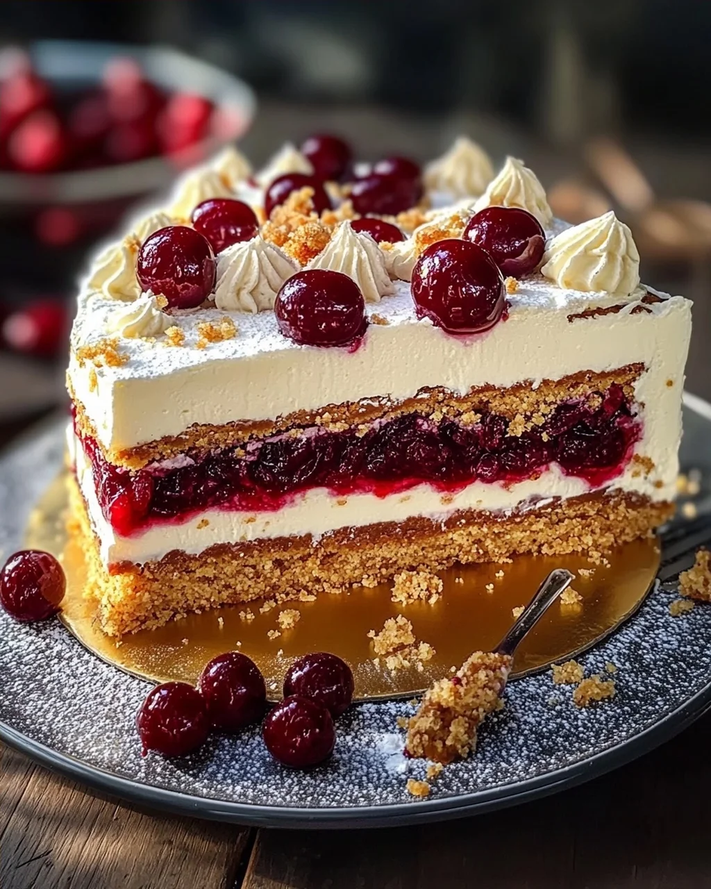 Spekulatius Kirsch Sahnetorte