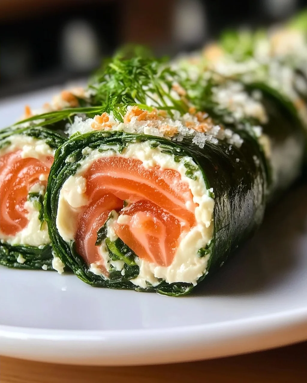 Spinat-Lachs-Rolle Low Carb Rezept: Einfach & lecker
