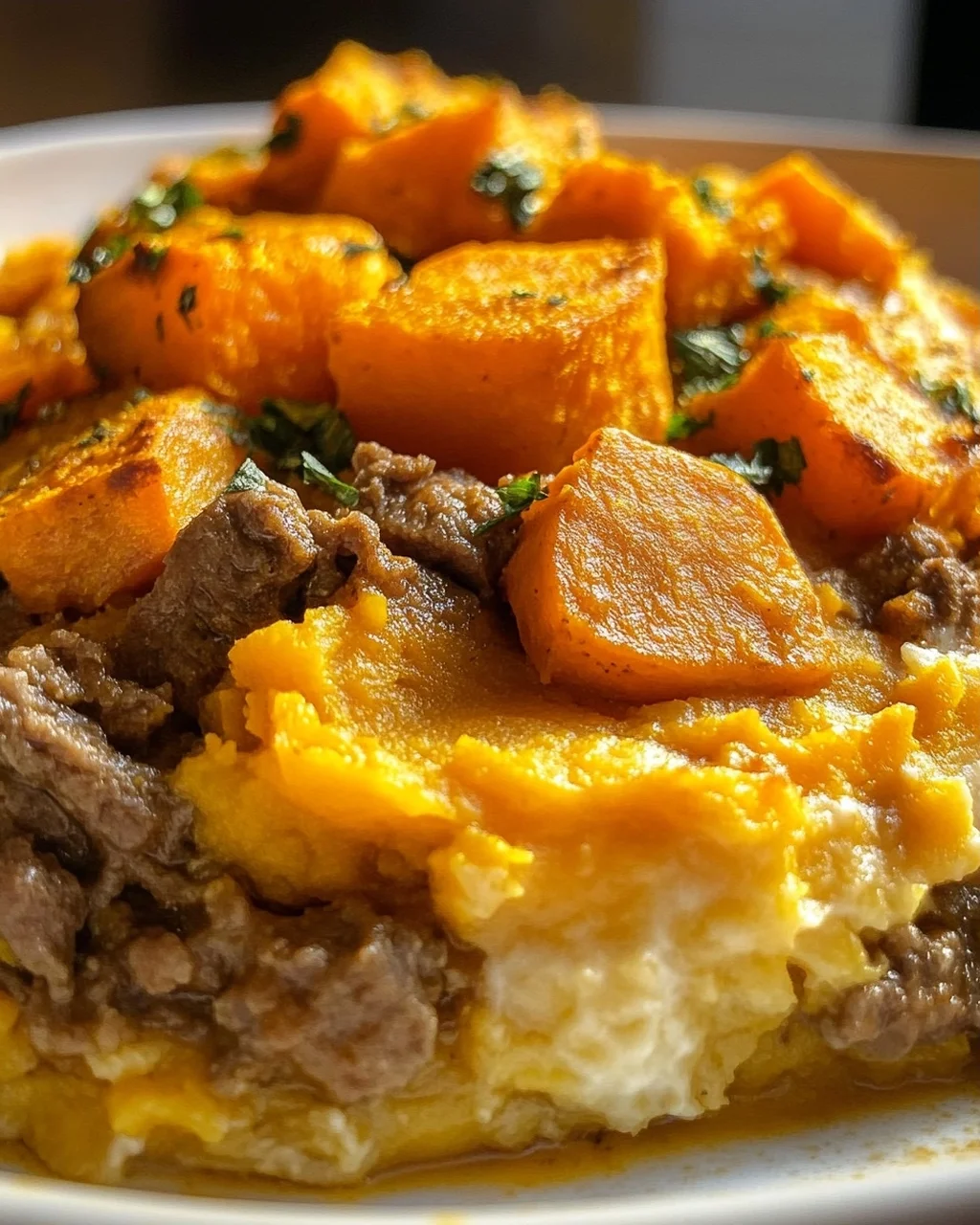 Süßkartoffel-Rinderhack-Curry Auflauf: Schnell & unwiderstehlich!