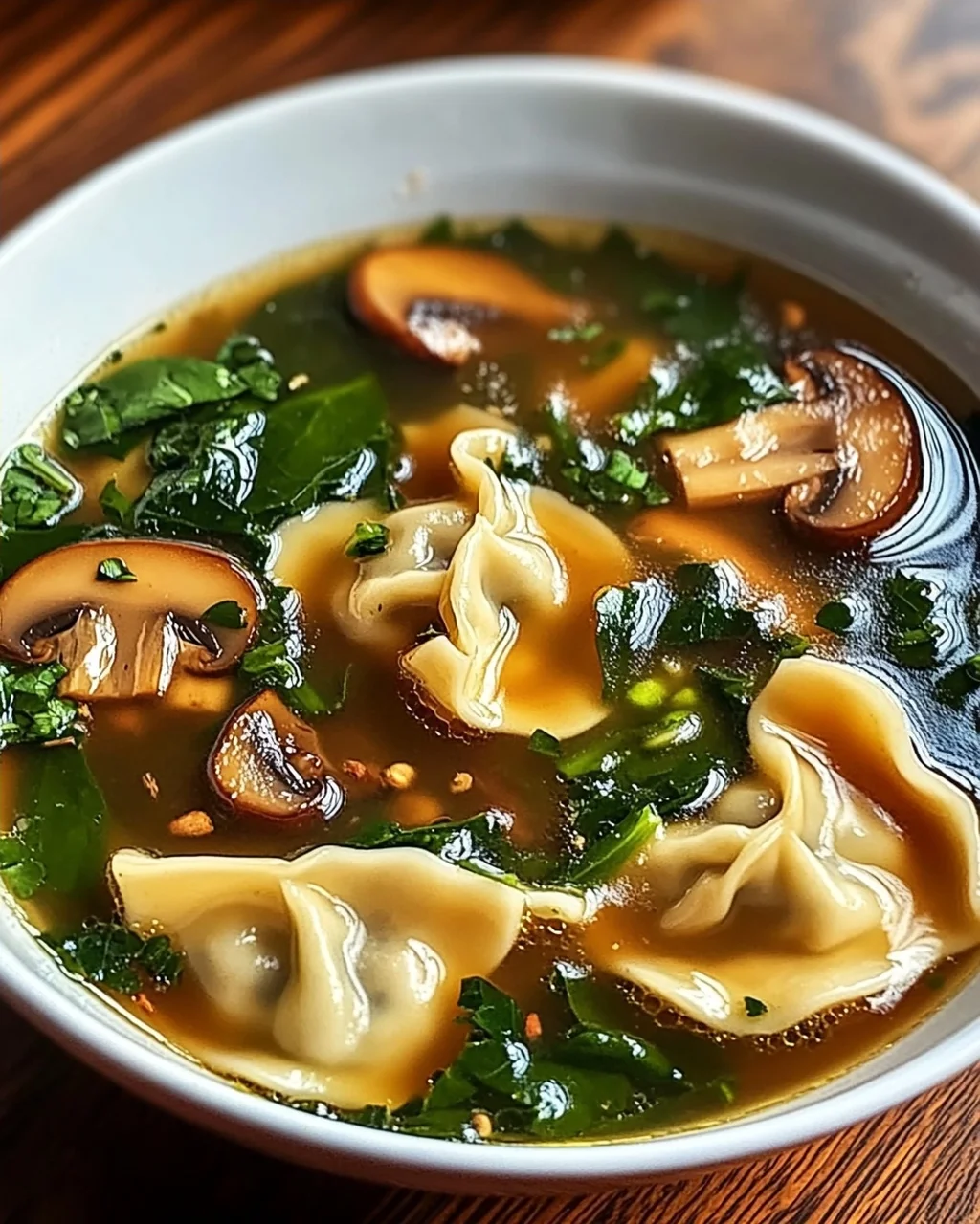 Teigtaschen-Suppe mit Ingwerbrühe für Einsteiger