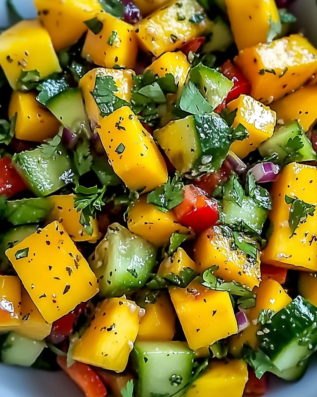 Thai Mango Gurkensalat für frische Genussmomente
