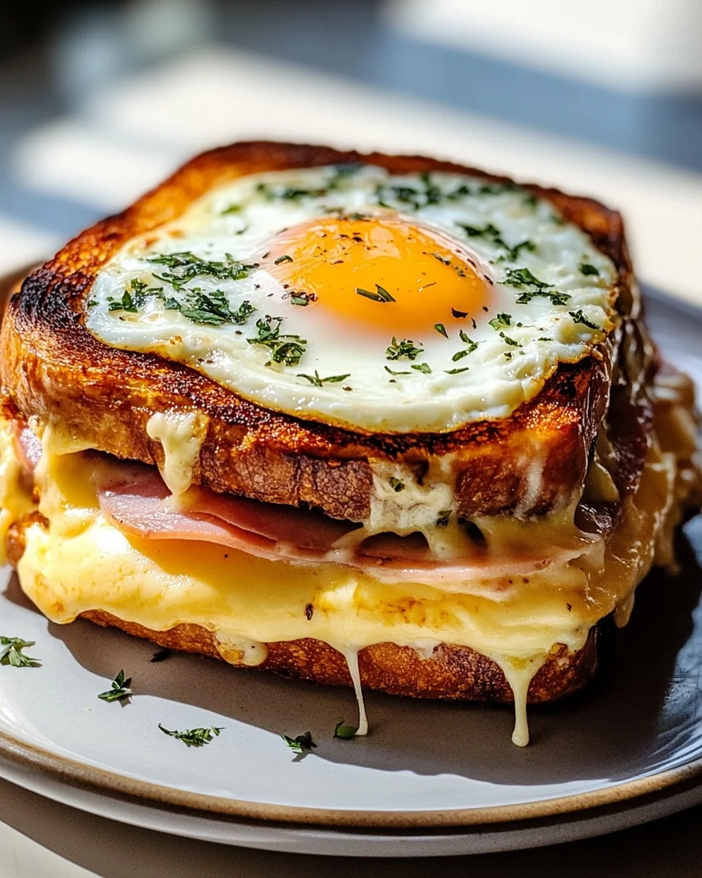 Würziger Croque Madame